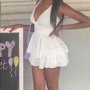 A cute white play suit